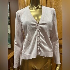 Elegant Light Pink Cardigan Sweater